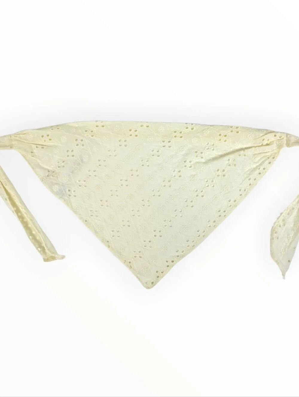 Free People Hair Scarf Set of 2 Claro Eyelet/Miss Sunshine White Floral NWT